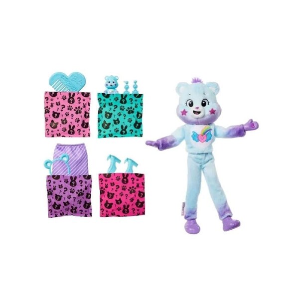 Barbie Cutie Reveal Series 2 Care Bears Doll Dream Bright Bear