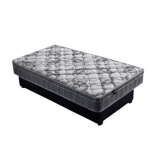 Foret King Single Bed Mattress 5 Zone Euro Top Bedding Foam Medium 25cm Firm