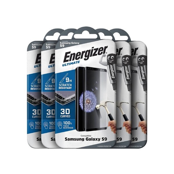 Bulk Pack 10 ENERGIZER Glass Screen Protector For Samsung Galaxy S9 S9GLASSX10