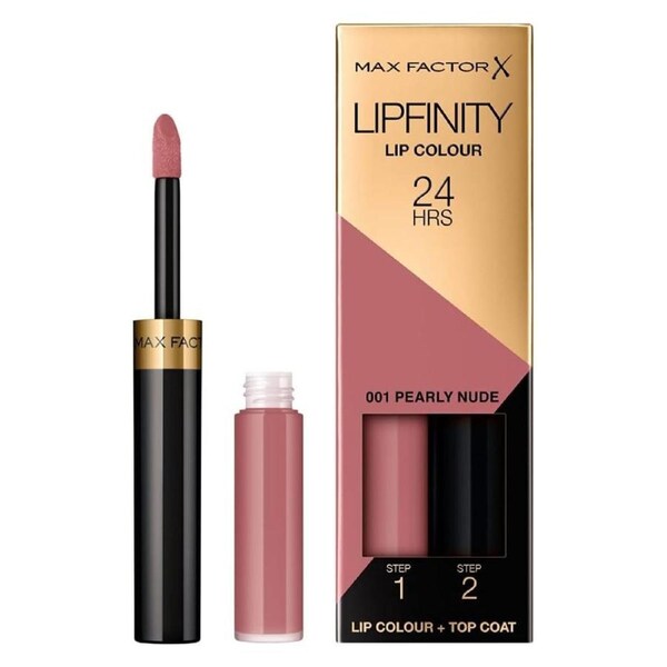 Max Factor Lipfinity Lip Colour 001 Pearly Nude – 24HR Kiss-Proof Finish