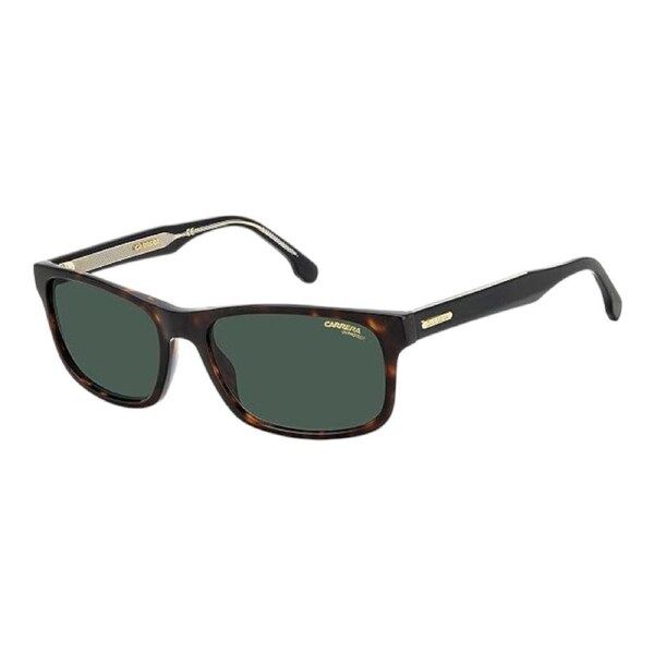 Carrera Unisex 299/S 086/QT Havana Frame Green Lens 57mm Rectangular Shape
