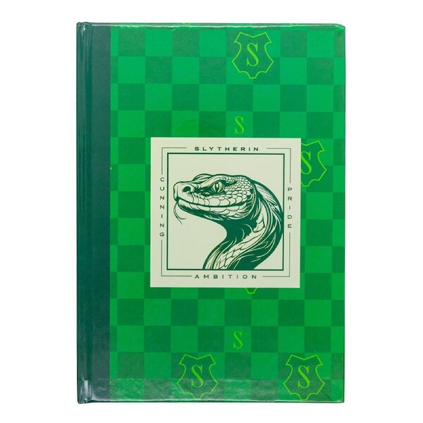 Harry Potter - Slytherin House Portrait Checkered Notebook
