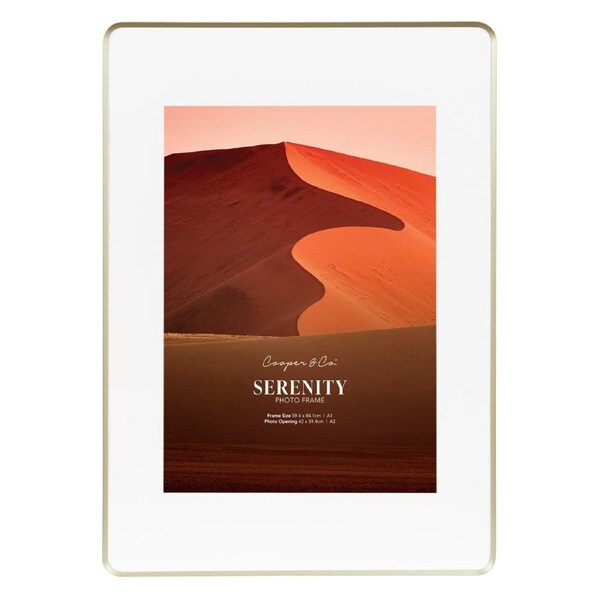 Cooper & Co. Serenity A1 Mat to A2 Photo Frame Champagne