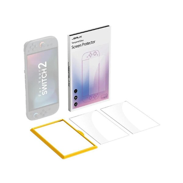 JSAUX HD Tempered Glass Screen Protector for Switch 2 (2 PACK)