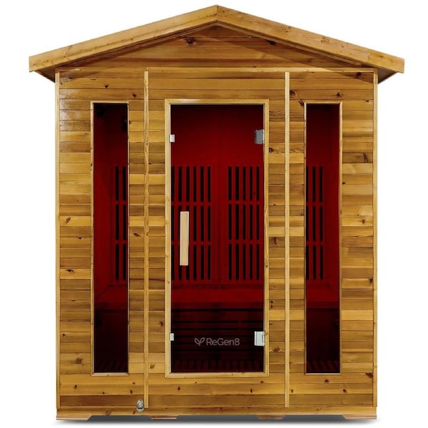 ReGen8 Quadro Outdoor - 4 Person 2920W Infrared Sauna