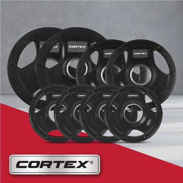 CORTEX 35kg Tri-Grip V2 50mm Olympic Plate Set