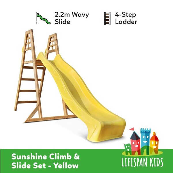 Lifespan Kids Sunshine 2.2m Climb & Yellow Slide