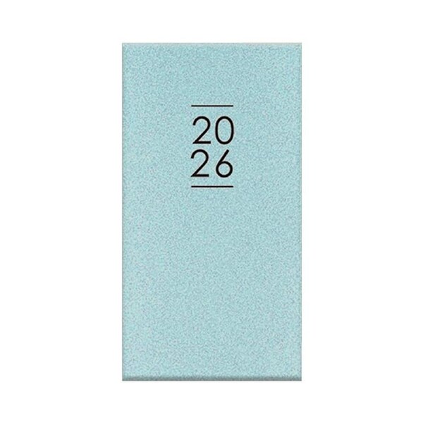 2026 Diary Fashion Slim Week to View Glitter Teal, Design Group YCORDIA4A003
