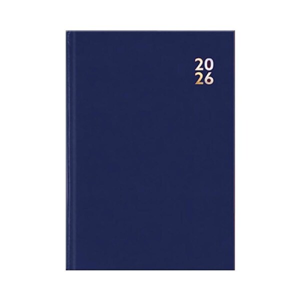 2026 Diary Deluxe A6 Day to Page Hard Cover Blue, Design Group YCORDIA4A016