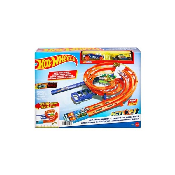 Hot Wheels Stunt Tracks Whip Around Raceway