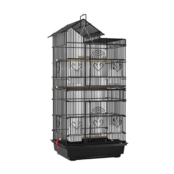 Parrot Cage Large Size Bird Cage Luxury Villa Style Metal Aviary for Pet Indoor