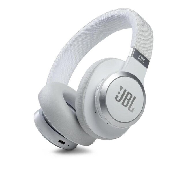 JBL Live 660 Noise Cancelling Wireless Over-Ear Headphones - White