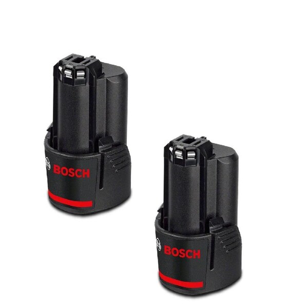 NEW GENUINE BOSCH BATTERY 12V 2.0AH LI-ION GBA 12V 2.0AH (1.600.Z00.02X) X 2