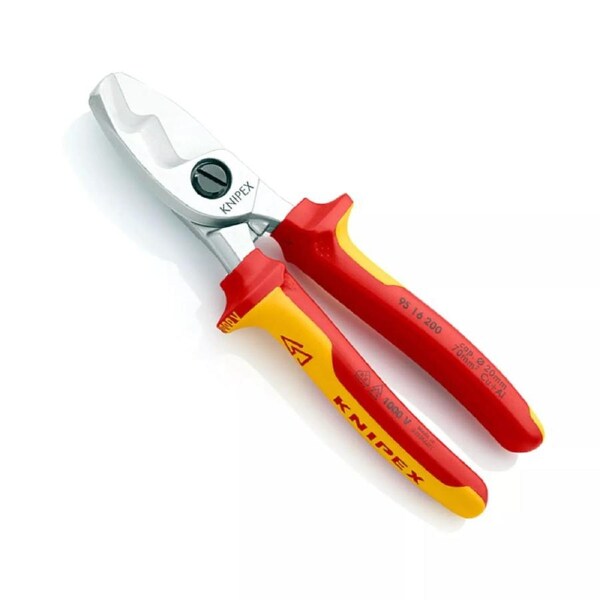 NEW KNIPEX 9516200 200mm CABLE SHEARS WITH TWIN CUTTING EDGE