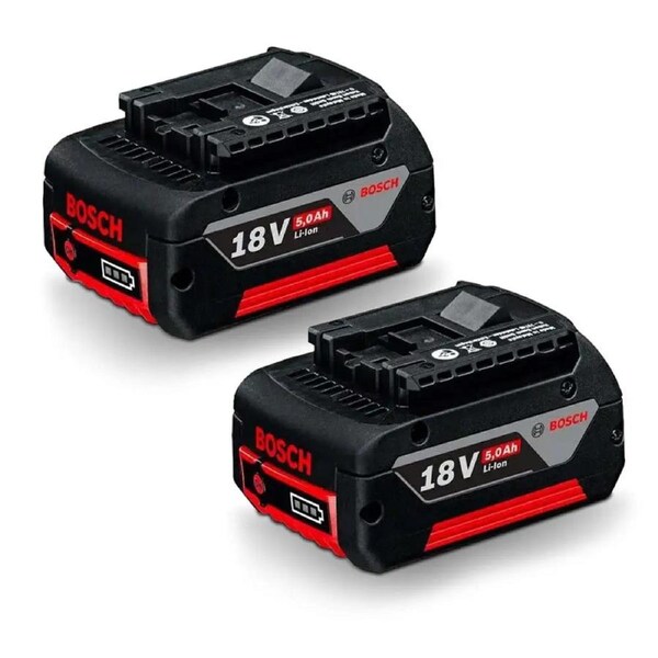 NEW GENUINE BOSCH BATTERIES 18V 5.0AH LI-ION GBA 18V (1.600.A00.1Z9) X 2