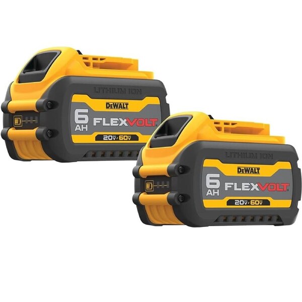 NEW DEWALT GENUINE FLEXVOLT BATTERIES 54V/60V 6AH x 2 DCB606 (DCB546-XE)