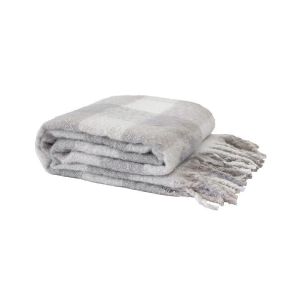 Bambury Cosmo Warm Sofa/Couch Blanket Soft Bedroom Throw 130x200cm Stone