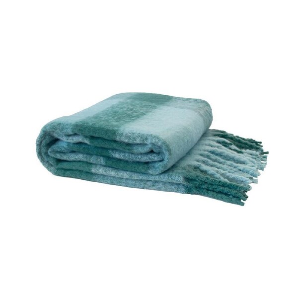 Bambury Cosmo Warm Sofa/Couch Blanket Soft Bedroom Throw 130x200cm Aqua