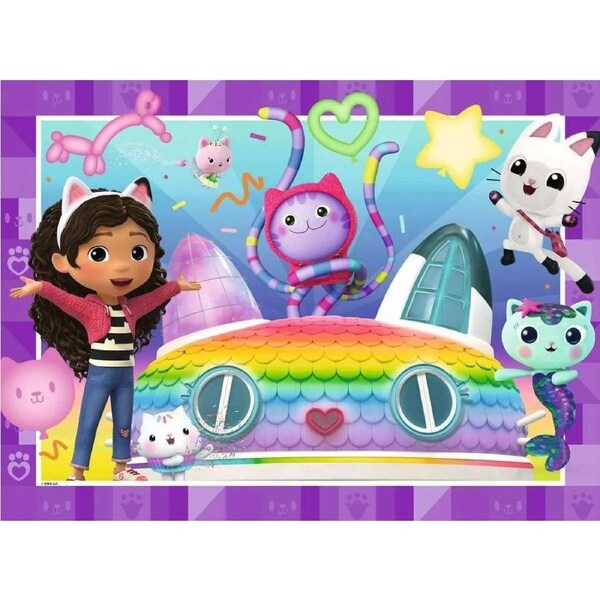 Ravensburger - Gabby's Dollhouse Cat-errific Celebration Puzzle 100pc