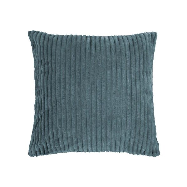 Bambury Channel Square Sofa Cushion Decorative Throw Pillow 50x50cm Petrol