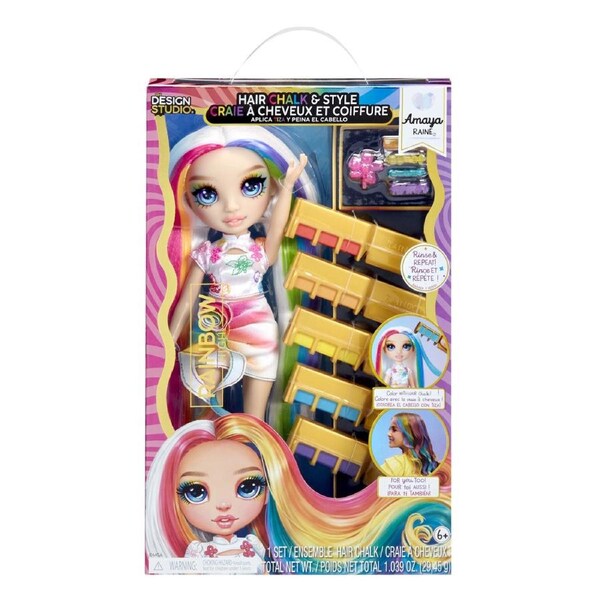 Rainbow High Hair Chalk & Style Doll - Amaya Raine