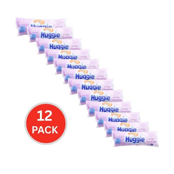 Huggie 250ml Concentrated Fabric Conditioner White Lavender (12x Pack)