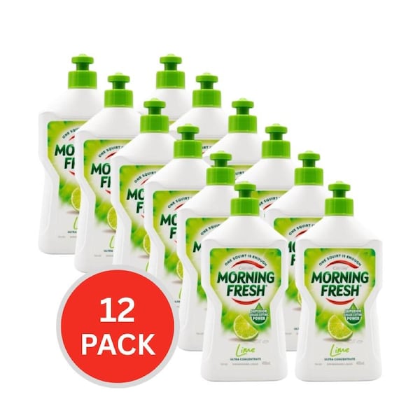 Morning Fresh 400ml Dishwashing Liquid Lime (12x Pack)