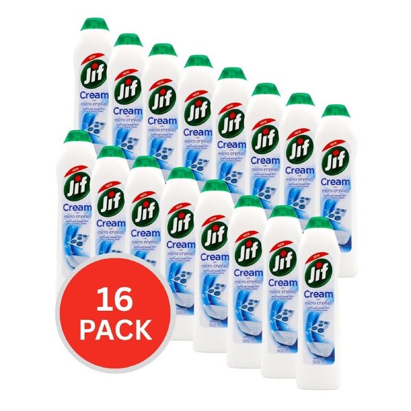 Jif 500ml Cream With Micro Crystals Original (16x Pack)