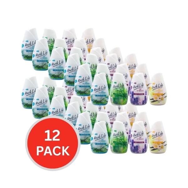 Kwik Life 198g Gel Air Fresheners Assorted (12x Pack)