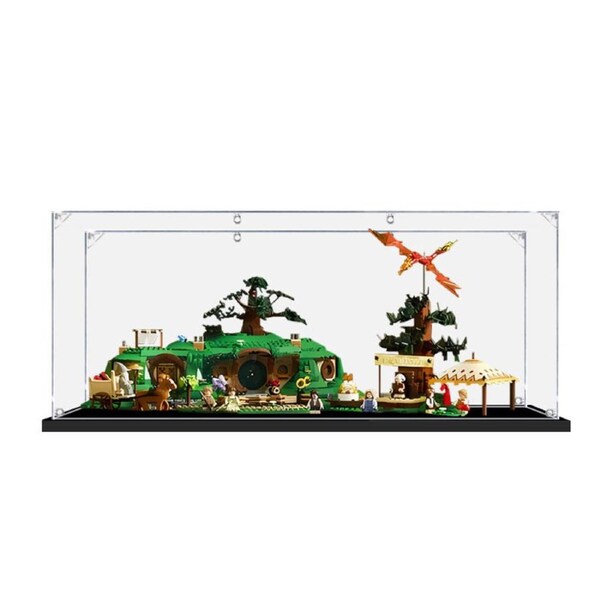Acrylic Display Case for LEGO 10354 Icons The Lord of the Rings The Shire Figure Storage Box Dust Proof Glue Free