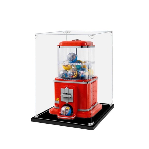 Acrylic Display Case for LEGO 21358 Ideas Minifigure Vending Machine Figure Storage Box Dust Proof Glue Free