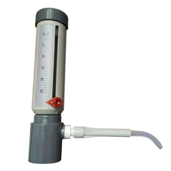 Lab Bottle Top Dispenser Economic Semi-Automatic Liquid Dispenser Sleeve Type 5-25 Ml Adjustable Liquid Adder