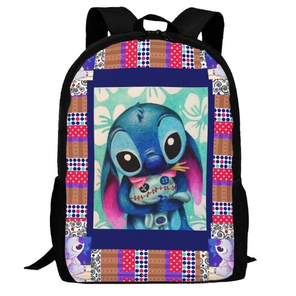 Lilo & Stitch Backpack,3d Print Laptop Backpack Lightweight Casual Daypack Bookbag Multi-Function Travel Backpack