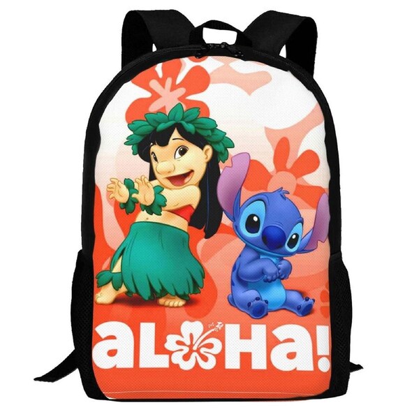 Lilo & Stitch Backpack,3d Print Laptop Backpack Lightweight Casual Daypack Bookbag Multi-Function Travel Backpack