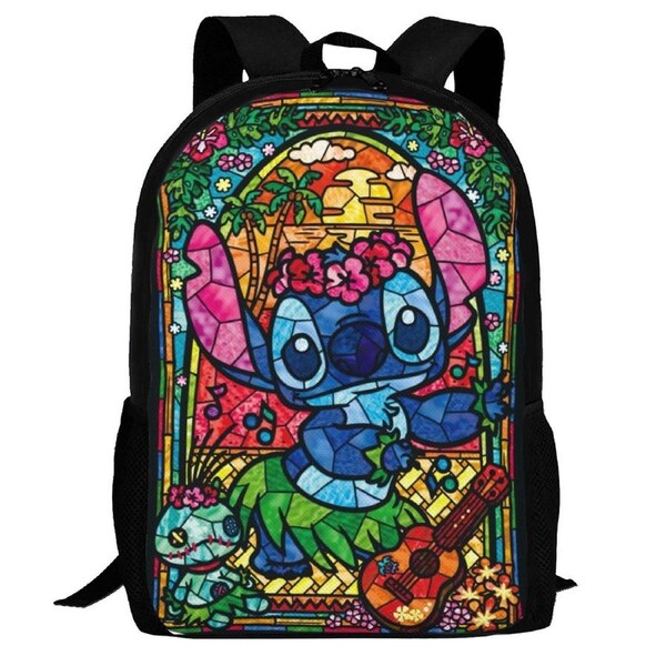 Lilo & Stitch Backpack,3d Print Laptop Backpack Lightweight Casual Daypack Bookbag Multi-Function Travel Backpack