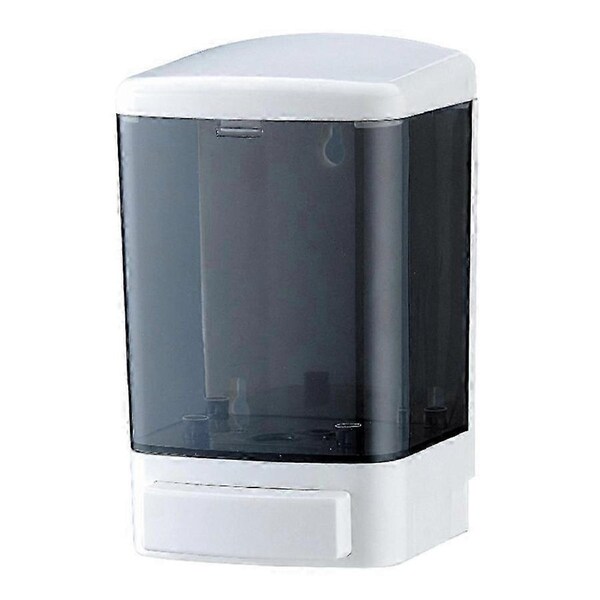 Wall Mount Plastic Manual Soap Dispenser for Bathroom Kitchen 19x11.5cm