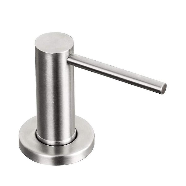 Kitchen Sink Soap Dispenser Countertop Pump Hand Lotion Built In Bottle Stainless Steel Screw Soap Dispenser Silver