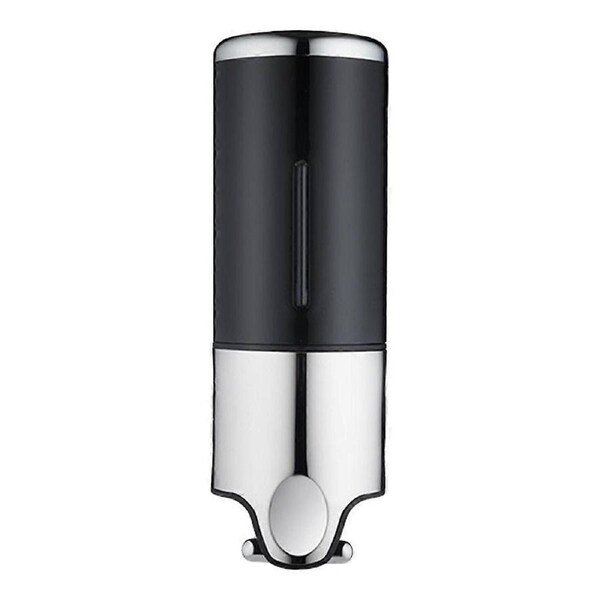 Wall Mounted Soap Dispenser, Hanging Manual Liquid Soap Dispenser for Kitchen, Hotel, Shampoo, Conditioner, Shower Gel, 500ml, Black, 24 12cm STOL