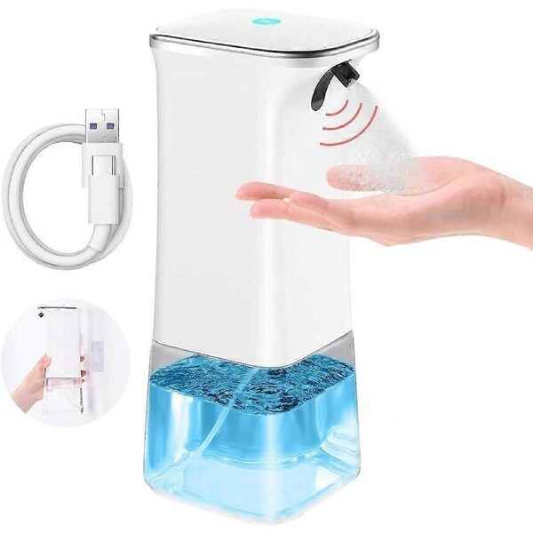 4-Levels Gel Dispenser Square Design Automatic Soap Dispenser, Full Charge Within 5-8 Hours For Kitchens, Offices, Hospitals