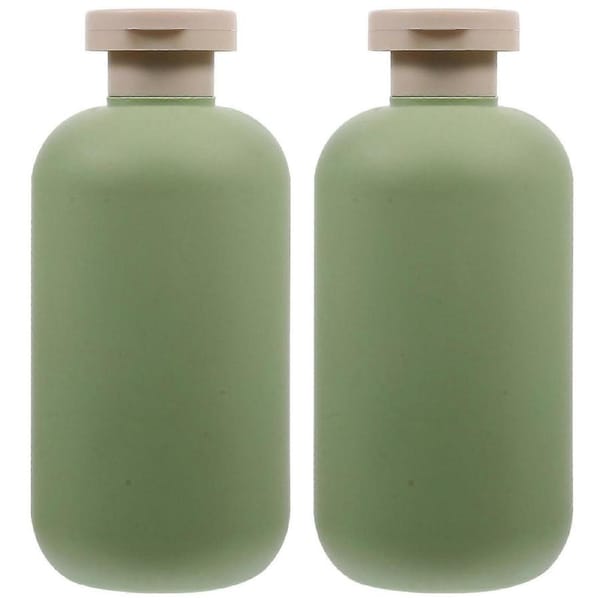 2pcs Squeeze Bottles Refillable Travel Bottles Lotion Bottles with Flips Caps for Creams Shampoo(300ml)