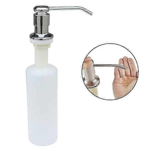 Built-in Sink Soap Dispenser for Kitchen Brushed Nickel Soap Dispenser