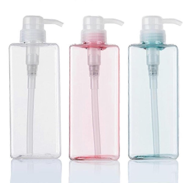 Shampoo and Conditioner Dispenser - 3Pack Empty Pump Bottles for Shower Gel, Conditioner, Lotion