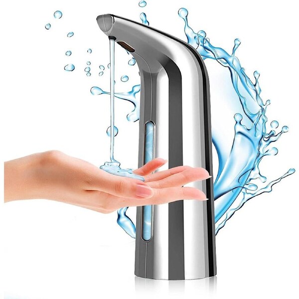 Automatic Touchless Soap Dispenser, 400ml Automatic Soap Dispenser, Touchless Hand Sanitizer Ipx6 Waterproof Sensor Liquid Lotion Bathroom Hotel Kitch