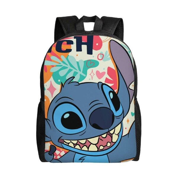 Stitch Backpack Simple Lightweight Casual Backpack for Adult Children Student, Travel Backpack Laptop Backpack for College Work Camping