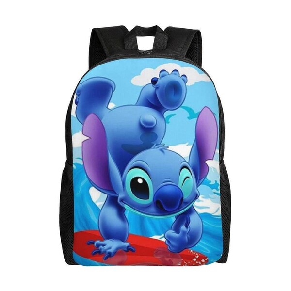 Unisex Stitch Backpacks School Bag Bookbag Casual Daypack Backpacks for Travel Hiking