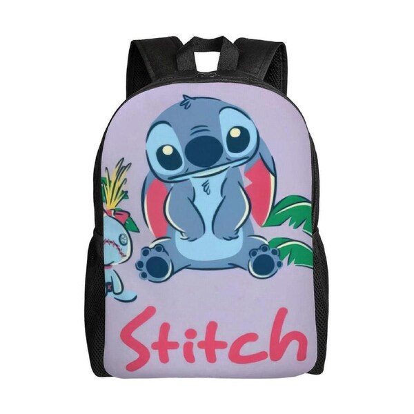 Stitch Backpack Simple Lightweight Casual Backpack for Adult Children Student, Travel Backpack Laptop Backpack for College Work Camping