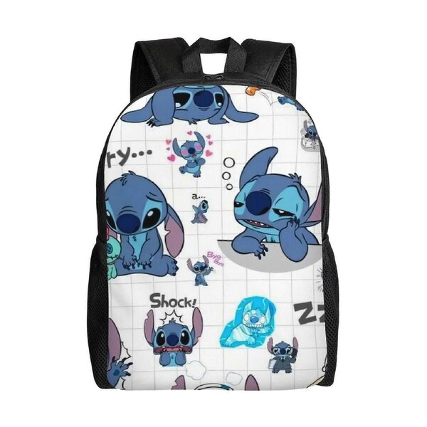 Stitch Backpack Simple Lightweight Casual Backpack for Adult Children Student, Travel Backpack Laptop Backpack for College Work Camping