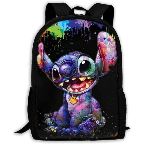 Stitch Backpack 17 Inch Laptop Backpack Lightweight Travel Backpack Laptop Daypack for Men Women Hiking Travel