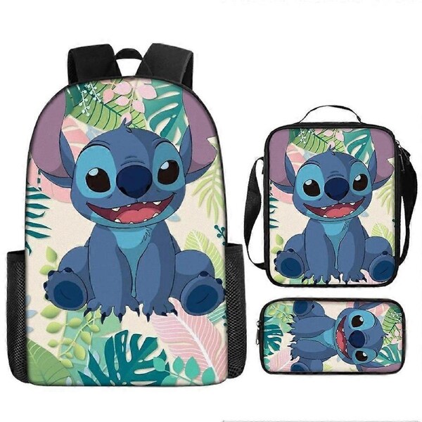Stitch Backpack StarCraft Backpack Oxford Cloth Shoulder Bag Lunch Bag Pencil Bag 60-NMAOV