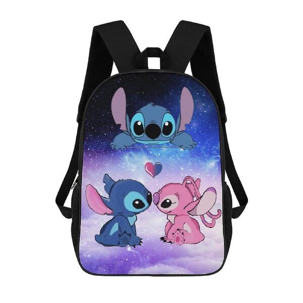 Stitch Stitch Backpack 17 Inch Shoulder Bag Sturdy Laptop Backpack Daypack for Men Women Travel School